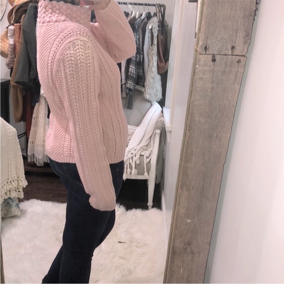 Carlisle Pink Cowl Neck Sweater 100% Wool - Picture 3 of 6